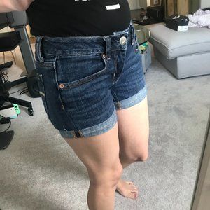 American Eagle Denim Super Stretch Midi Shorts - Size 00